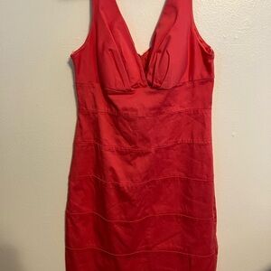 B Smart  Size 12 Coral Sleeveless Dress
